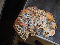 l-shaped wall hanging textured