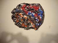 wall hanging in art student gallery space at WCC